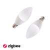SMART_ED_E14 CONNECT-Z Světelný zdroj, žárovka, plast opál, LED 5W, 350lm,  E14, TUYA, smart telefon ZigBee, lze nast teplota CCT teplá 3000K - denní 6000K, Ra80, RGBW, IP20, 230V, d=37mm, l=120mm náhled 2