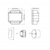 SMART Tuya ZigBee stmívač RF přijímač, stmívač smart TUYA ZigBee, na 0-10V, nebo 1-10V, 20mA, 230V, IP20, plast, bílá, rozměry 52x52x26mm, do KU68 náhled 17