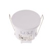RF senzor pohybu HF - Stropní podhledové, čidlo, detektor přítomnosti, 1200W, senzor pohybu pro osvětlení, záběr 120°/360°, dosah 6m, 10s-12min, 3-2000Lx, 230V, IP54, d=76mm, h=66,2mm. náhled 2