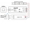 Přijímač dimLED PR 1KRF RF přijímač pro stmívání LED pásků zátěž max 1x8A, 12V/96W, 24V/192W, napájení 5-36V, dosah až 30m, rozměry 97x33x18mm, lze spárovat max 10 vysílačů na 1 přijímač náhled 5