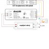 dimLED PR CCT1 RF přijímač pro stmívání CCT LED pásků zátěž max 2x5A, 12V/120W, 24V/240W, napájení 12-24V, dosah až 100m, rozměry 97x33x18mm, lze spárovat max 10 vysílačů na 1 přijímač náhled 4