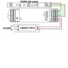 RGBW RF přijímač 4x5A, 12V-36V RF přijímač pro řízení RGBW LED pásků, napájení 12V-36V, 4x5A (12V - 60W/kanál, 240W celkem, 24V - 120W/kanál, 480W celkem), IP20, rozměry 175x45x27mm náhled 5
