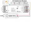 RF-DIM CCT RF přijímač 2x8A, 12V-36V RF přijímač pro řízení CCT LED pásků, napájení 12V-36V, 2x8A (12V - 96W/kanál, 192W celkem, 24V - 192W/kanál, 384W celkem), IP20, rozměry 175x45x27mm náhled 6