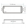 RF DIM RF přijímač pro stmívání CCT LED pásků zátěž max 2x5A, 12V/120W, 24V/240W, napájení 12V-36V, TUYA WiFi, dosah až 30m, rozměry 114x38x20mm, lze spárovat max 10 vysílačů na 1 přijímač náhled 3