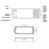 dimLED Tuya PR 5K LED ovladač přijímač pro LED pásky, ovl. telef smart systém Tuya, Wifi, RGBW-CCT 5CH, nastavení teploty světla, stmívání, zap/vyp, napájení 5x3A, 12V, 36W/ch,180W, 24V 72W/ch, 360W, rozm 114x38x20mm náhled 2