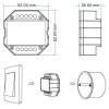 Dimmer TRIAC RF bezdrátový přijímač, stmívač TRIAC 230V, 1A, 200W, stmívání 0-100%, TUYA WiFi, dosah až 30m, rozměry 52x52x26mm do KU68, lze spárovat max 10 vysílačů na 1 přijímač náhled 4