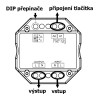 Dimmer TRIAC RF bezdrátový přijímač, stmívač TRIAC 230V, 1A, 200W, stmívání 0-100%, TUYA WiFi, dosah až 30m, rozměry 52x52x26mm do KU68, lze spárovat max 10 vysílačů na 1 přijímač náhled 7