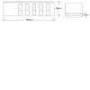 dimLED OVL 8KL RF bezdrátový dálkový ovladač pro stmívání LED pásků a LED svítidel 8 zón, napájení baterie CR2032, dosah až 30m, rozměry 135x40x11mm, lze spárovat neomezeně vysílačů na 1 přijímač náhled 3