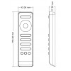dimLED OVXL CCT R4KXL RF bezdrátový ruční dálkový ovladač pro řízení CCT LED pásků dosah až 30m, 4 nezávislé zóny, napájení baterie 2xAAA 1,5V, rozměry 155x43x18mm náhled 3