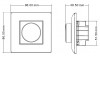 Ovladač dimLED OV KN1K RF bezdrátový přijímač, stmívač TRIAC 230V, 200W, stmívání 0-100%, dosah až 30m, rozměry 86x86x48,5mm, lze spárovat max 10 vysílačů na 1 přijímač náhled 4