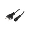STL 5m Napájecí kabel pro spojovatelný venkovní párty řetěz, materiál plast, povrch černá, 230V, spojka IP65, l=5m náhled 2