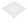 SN Stropní podhledové svítidlo, těleso hliník, povrch bílá, dufuzor plast, LED 12W, 1100lm, neutrální 4000K, Ra80, 230V, IP20, rozměry 170x170×10mm, trafo na kabelu náhled 2