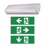 LED nouzové EML3W Nouzové svítidlo, dva režimy SA svítí trvale + nouzové, nebo SE - pouze nouzové svícení, záloha 3h, plast bílá, difuzor plast, LED 3W, 140lm, denní 7500K, 230V, IP65, rozměry 360x110x60mm. náhled 2