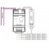 DALI/PWM-4CH-RGBW-stmívač Převodník, stmívač DALI na 4 kanály RGBW, PWM, stmívání 0,1-100%, vstup 12V/24V/36V, zátěž max 4x5A, (4x60W/12V, 4x120W/24V, 4x180W/36V), montáž na DIN, 53x98x65mm náhled 5