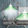 DIEGO Závěsné svítidlo, těleso plast, povrch hliník, sklo opál, imitace vroubkování, pro žárovku 1x60W, E27, 230V, IP20, tř.1, d=300mm, závěsný kabel l=1250mm, lze zkrátit. náhled 11