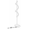 SIDNEY Stojací lampa, tvar závitu, materiál kov, povrch chrom, difuzor plast opál, LED 1x20W, teplá 3000K, 1800lm, 230V, IP20, tř.1, stmív LED, základna d=250mm, výška l=1620mm, vypínač na kabelu. náhled 4