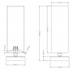 PIET VÝPRODEJ Stolní lampa, materiál kov, povrch nikl mat, stínítko textil antracit, pro žárovku 1x40W, E14, 230V, IP20, tř.1, přímé stmív, rozměry 120x120mm, h=355mm, vypínač na kabelu. náhled 7
