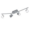 NARCOS Stropní svítidlo, nastavitelný směr svícení, otočná ramena, materiál kov, povrch bílá mat, difuzor plast opál, LED 4x6W, teplá 3000K, 4x550lm, 230V, IP20, tř.1, rozměry 815x100x200mm. náhled 2