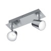 NARCOS Stropní svítidlo, nastavitelný směr svícení, materiál kov, povrch bílá mat, difuzor plast opál, LED 2x6W, teplá 3000K, 2x550lm, 230V, IP20, tř.1, rozměry 285x160x95mm, vč. vypínače náhled 2