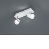 NARCOS Stropní svítidlo, nastavitelný směr svícení, materiál kov, povrch bílá mat, difuzor plast opál, LED 2x6W, teplá 3000K, 2x550lm, 230V, IP20, tř.1, rozměry 285x160x95mm, vč. vypínače náhled 3