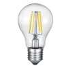 E27 FILAMENT VÝPRODEJ Světelný zdroj, žárovka, hrušková, sklo čiré, LED 4W, E27, A60, 400lm, teplá 3000K, Ra80, 230V, stř život 10.000 hod, 10.000 zap/vyp, d=60mm, l=105mm náhled 2