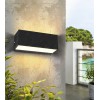 Imola Venkovní nástěnné svítidlo, těleso plast černá, difuzor plast opál, LED 12W, neutrální 4000K, 600lm, 230V, IP65, rozměry 230x100x90mm, svítí nahoru/dolů. náhled 4
