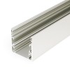 CORNER PROFIL 53x53mm Stropní, přisazený profil pro LED pásky, materiál hliník, povrch elox šedostříbrný mat, max šířka LED pásků w=32mm, rozměry 53x53mm, l=4000mm náhled 2