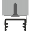 BORAGO PROFIL 12,2x7mm Přisazený profil pro LED pásky, materiál hliník, povrch černý, max šířka LED pásků w=8mm, rozměry 12,2x7mm, l=4000mm náhled 11