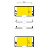 BARTIAS PROFIL 53x28mm Přisazený profil pro LED pásky, materiál hliník, povrch bílý, max šířka LED pásků w=50mm, rozměry 53x28mm, l=4000mm náhled 8