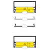 BARTIAS PROFIL 53x28mm Přisazený profil pro LED pásky, materiál hliník, povrch bílý, max šířka LED pásků w=50mm, rozměry 53x28mm, l=4000mm náhled 9