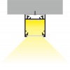 FICARIA PROFIL, 23x25,1mm Přisazený, závěsný profil pro LED pásky, materiál hliník, povrch bílý, max šířka LED pásků 20mm, rozměry 23x25,1mm, l=2000mm náhled 23