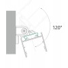 NUPHAR PROFIL33 FLAT 33,4x12,8mm Přisazený profil pro LED pásky, materiál hliník, povrch bílý, max šířka LED pásků w=30mm, rozměry 33,4x12,8mm, l=2000mm náhled 3