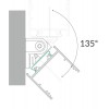 NUPHAR PROFIL33 FLAT 33,4x12,8mm Přisazený profil pro LED pásky, materiál hliník, povrch bílý, max šířka LED pásků w=30mm, rozměry 33,4x12,8mm, l=2000mm náhled 4