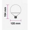 VT-288 LED žárovka E27 VÝPRODEJ LED žárovka, těleso plast bílá, difuzor plast opál, LED 18W, teplá 3000K, 2000lm, E27, 230V, tř.1, rozměry d=120mm, h=164mm náhled 2