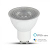 VT-5164 VÝPRODEJ LED žárovka 5W, 400lm, GU10, Ra80, vyzař úh 100°,230V, pom aplikace Google Assistant, Amazon Alexa nast teplota CCT 2700K-6400K, stmívat, RGB, 230V, d=50mm náhled 1