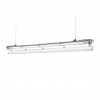 FRAGOR 1x25W, T8 Stropní nebo závěsné průmyslové prachotěsné svítidlo, spoj. do linií, těleso plast šedá, krycí plast čirý, pro LED zářivku 1x25W, 150cm, T8, G13, 230V, IP65, tř.2, rozměry 67x63mm, l=1610mm. náhled 3