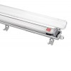 FRAGOR 1x25W, T8 Stropní nebo závěsné průmyslové prachotěsné svítidlo, spoj. do linií, těleso plast šedá, krycí plast čirý, pro LED zářivku 1x25W, 150cm, T8, G13, 230V, IP65, tř.2, rozměry 67x63mm, l=1610mm. náhled 5