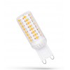 LED žárovka G9 4,5W/550lm LED žárovka, těleso plast bílá, krycí plast transparentní, LED 4,5W, 550lm, denní 6000K, Ra80, G9, 230V, rozměry 18x57,5mm. náhled 1