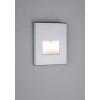 Wand EBL Edge LED 1x1,1W Vestavé svítidlo do stěny, těleso hliník, povrch šedostříbrná, LED 1,1W, teplá 2700K, 50lm, 230V, IP20, tř.2, 80x80x30mm, svítí dolů, montáž do KU68 náhled 6