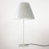 D13c COSTANZA Stolní lampa, těleso hliník, šedostříbrná, stínítko plast bílá, pro žárovku 1x60W, E27, A60, dotyk stmívač, 230V, IP20, základna 180x180mm, nastavit výška teleskop h=760mm-1100mm, komplet vč stínítka náhled 1