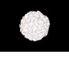 LORA Stínítko svítidla, materiál plast bílá, pro žárovku 1x60W, E27, IP20, rozměry d=450mm, h=450mm, závěs, nebo stojací základna SAMOSTATNĚ náhled 3