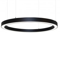 CIRCUM THIN ZÁVĚSNÉ LED  52W/88W/106W/176W Závěsné svítidlo z hliníkového profilu tvar prstenec, povrch černá, šedostříbrná, bílá difuzor plast opál, LED 52W/88W/106W/176W, teplá 3000K, neutrální 4000K, Ra80, dle typu stmívání DALI, 230V, IP20, rozměry dle typu, sv