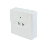 XARROW Stropní, nebo podhledové nouzové svítidlo plast bílá, SE - pouze nouzové svícení, LED 3W, 240lm, denní 6500K, záloha 3h, 230V, zvýšené krytí IP40, tř.2, rozměry 123x123x35mm.