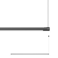XAXE Závěsné svítidlo, základna a těleso hliník, povrch černá, difuzor plast opál, LED 6,5W, 635lm, teplá 3000K, Ra90, 24V, IP40, tř.3, rozměry d=16mm, l=1040mm, vč závěs lanka l=510mm, lze zkrátit.