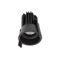 XCLUB Stropní, podhledové, bodové, komínkové svítidlo, materiál hliník, povrch bílá/zlatá/černá, krycí sklo čiré, LED 7W, teplá 3000K/neutrální 4000K, 350mA, vyzař. úhel 36°, IP20, Ra80/Ra90, tř.3, d=60mm, h=85mm, trafo samostatně