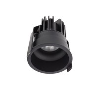 XCLUB Stropní, podhledové, bodové, komínkové svítidlo, materiál hliník, povrch bílá/zlatá/černá, krycí sklo čiré, LED 11W, teplá 3000K/neutrální 4000K, 500mA, vyzař. úhel 50°, IP20, Ra80/Ra90, tř.3, d=82mm, h=75mm, trafo samostatně
