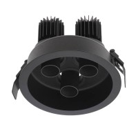 XDRILL Podhledové, trojbodové svítidlo, nastav směr sv, materiál hliník, povrch bílá, nebo černá, krycí plast transparentní, LED 3x9W, teplá 2700K/3000K, neutrální 4000K, UGR<10, Ra90, 230V, IP20, tř.2, rozměry d=150mm, h=113mm, vč trafa