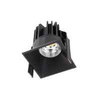 XDOMINO Stropní, podhledové, bodové, komínkové svítidlo, materiál hliník, povrch bílá/zlatá/černá, krycí sklo čiré, LED 15W, teplá 3000K/neutrální 4000K, 700mA, vyzař. úhel 50°, IP20, Ra80/Ra90, tř.3, 74x74x82mm, trafo samostatně