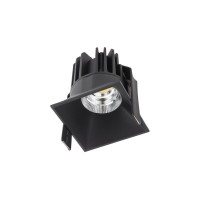 XDOMINO Stropní, podhledové, bodové, komínkové svítidlo, materiál hliník, povrch bílá/zlatá/černá, krycí sklo čiré, LED 9W, teplá 3000K/neutrální 4000K, 500mA, vyzař. úhel 36°, IP20, Ra80/Ra90, tř.3, 56x56x68mm, trafo samostatně