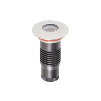 XGROUND Zemní kruhové svítidlo, základna hliník povrch černá, rám nerez, krycí sklo čiré, LED 1W, neutrální 4000K/teplá 3000K, vyzař. úhel 45°, 24V, IP67, IK06, Ra80, tř.3, rozměry d=28mm, h=46mm, trafo samostatně, mont box SAMOSTATNĚ